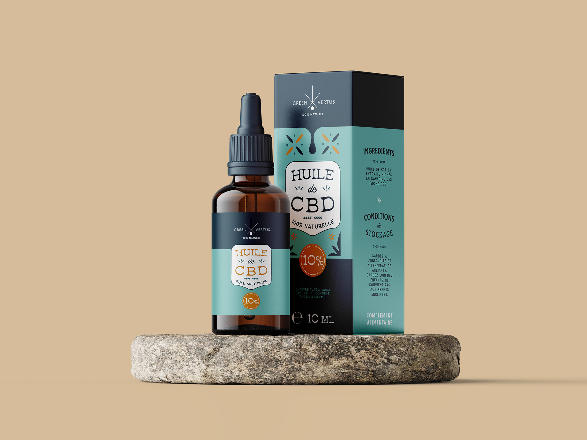 CBD Dropper Bottles Packaging